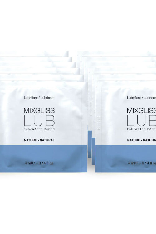 MIXGLISS – LUBRICANTE BASE DE AGUA NATURAL 12 MONODOSIS 4 ML