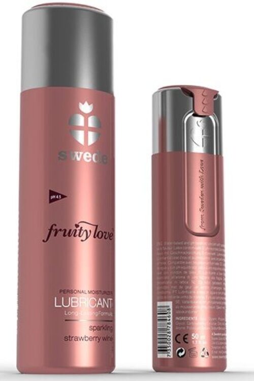 SWEDE – FRUITY LOVE LUBRICANTE FRESAS CON CHAMPAGNE 100 ML