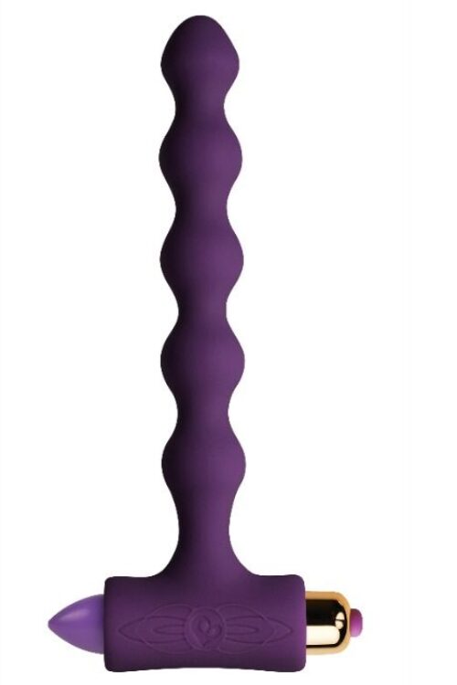 ROCKS-OFF – PLUG ANAL CON VIBRACIÓN Y ONDULACIONES PETITE SENSATIONS PEARLS