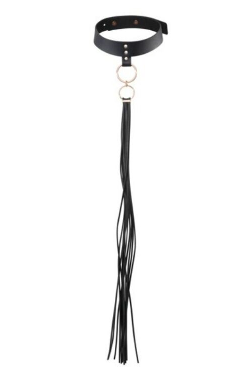BIJOUX INDISCRETS MAZE – COLLAR CON FLECOS NEGRO