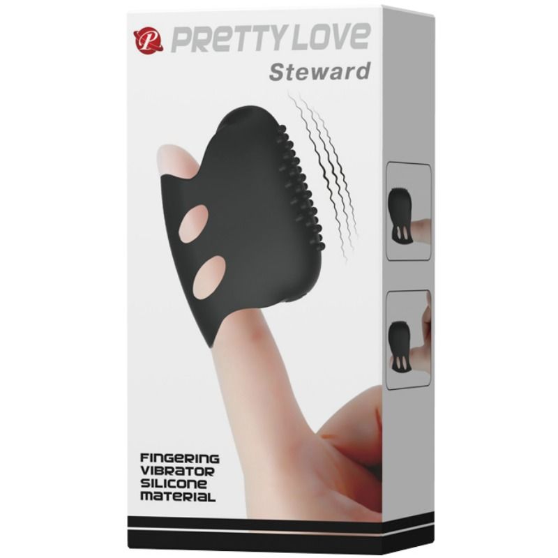 PRETTY LOVE - FLIRTATION DEDAL CON VIBRACIÓN STEWARD NEGRO - Imagen 7