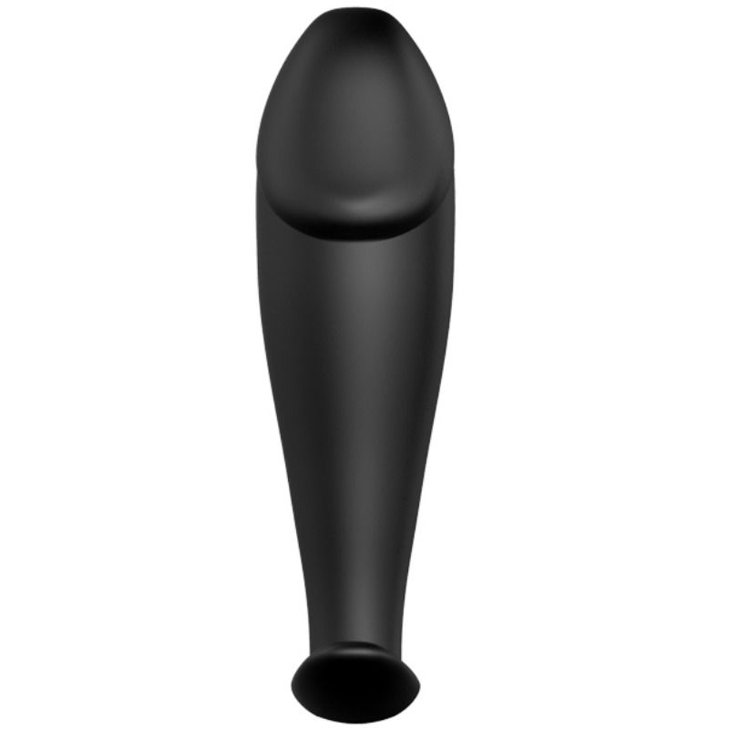 PRETTY LOVE - PLUG ANAL SILICONA FORMA PENE Y 12 MODOS VIBRACIÓN NEGRO - Imagen 2