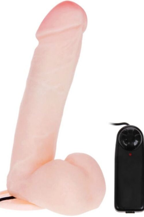 BAILE – DILDO REALÍSTICO CON VIBRACIÓN Y ROTACIÓN 20 CM