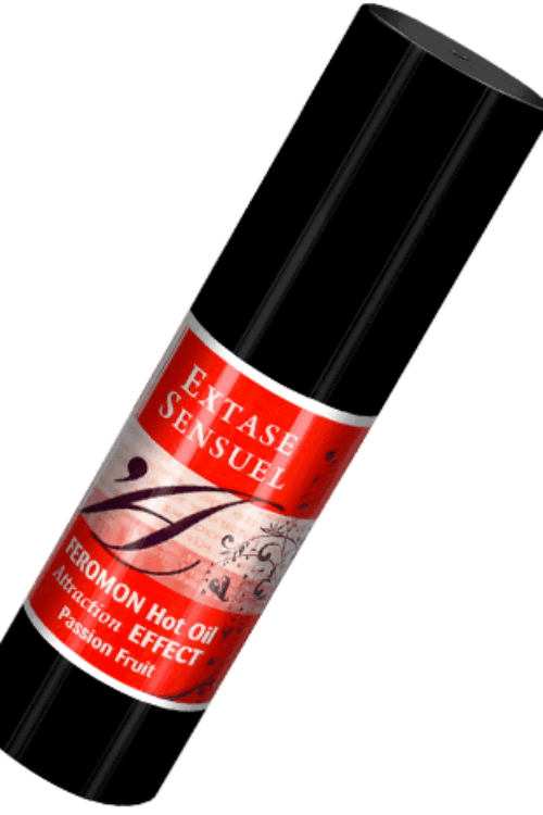 EXTASE SENSUAL – ACEITE MASAJE EFECTO CALOR CON FEROMONAS FRUTA DE LA PASION 30 ML