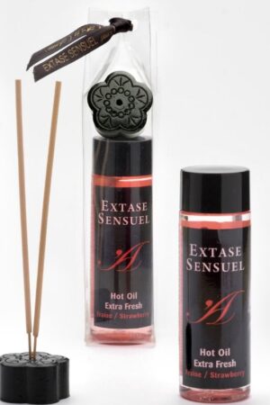 EXTASE SENSUAL - ACEITE MASAJE EFECTO EXTRA FRESH FRESA 100 ML