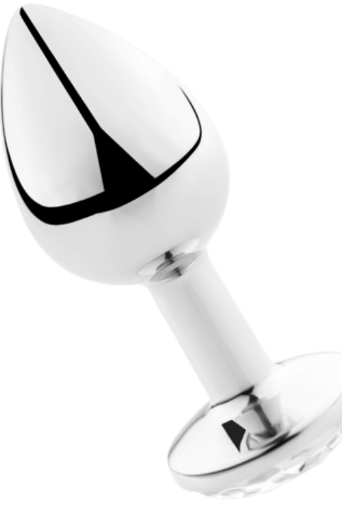 SECRETPLAY – PLUG ANAL ALUMINIO TRANSPARENTE 8 CM