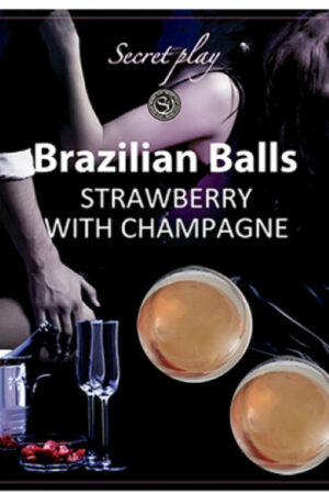 SECRETPLAY - SET 2 BRAZILIAN BALLS FRESAS CON CAVA