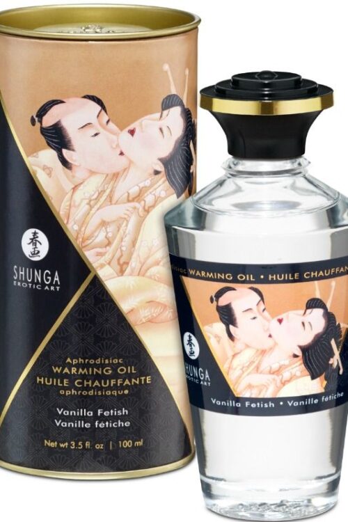 SHUNGA – ACEITE MASAJE EFECTO CALOR SABOR VAINILLA 100 ML