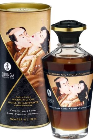 SHUNGA - ACEITE MASAJE EFECTO CALOR SABOR CAFÉ 100 ML