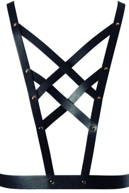 BIJOUX – INDISCRETS MAZE ARNES CRUZADO CON ESCOTE NEGRO