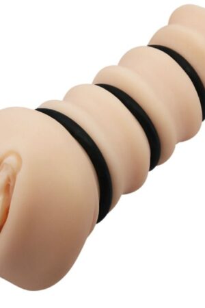 CRAZY BULL - MASTURBADOR CON ANILLOS MODELO VAGINA 2