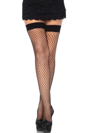 LEG AVENUE - MEDIAS EN RED NEGRAS TALLA ÚNICA