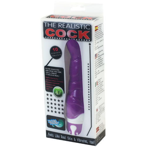 BAILE - REALISTIC COCK 10 RITMOS SENSATION VIOLETA - Imagen 2