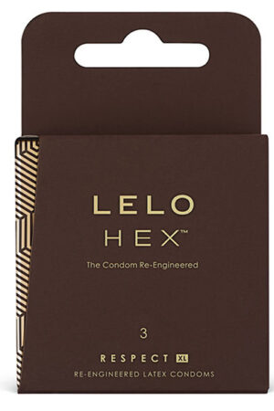 LELO HEX CONDOMS RESPECT XL 3 PACK