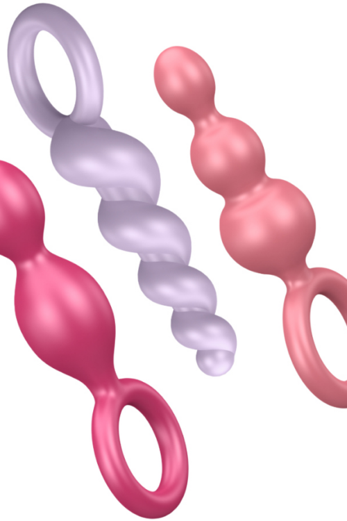 SATISFYER – ANAL PLUGS SET 3 PCS TRICOLOR