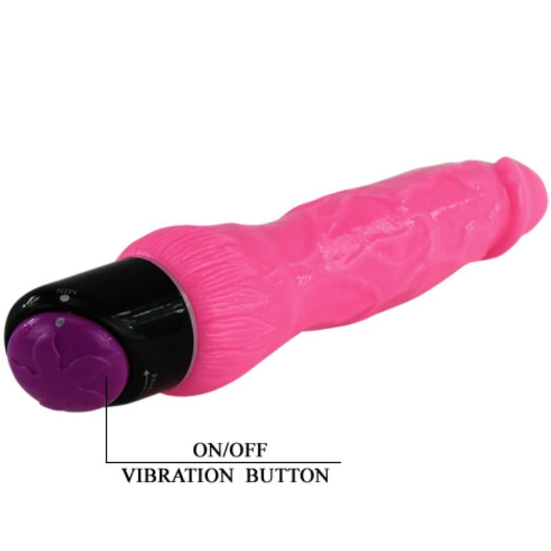BAILE - COLORFUL SEX VIBRADOR REALÍSTICO ROSA 24 CM - Imagen 6