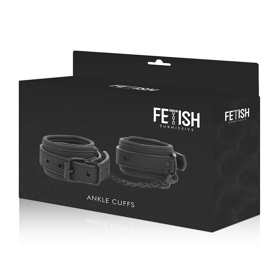 FETISH SUBMISSIVE - ESPOSAS TOBILLOS CUERO VEGANO CON FORRO DE NEOPRENO - Imagen 9