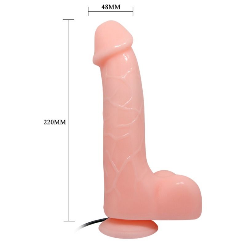 BAILE - VIBRADOR REALÍSTICO BÁRBARA NATURAL 22 CM - Imagen 2