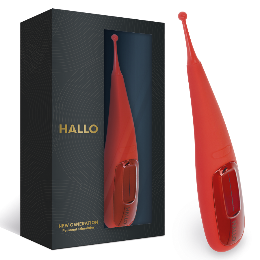 HALLO - FOCUS POTENTE VIBRADOR TOUCH ROJO - Imagen 3