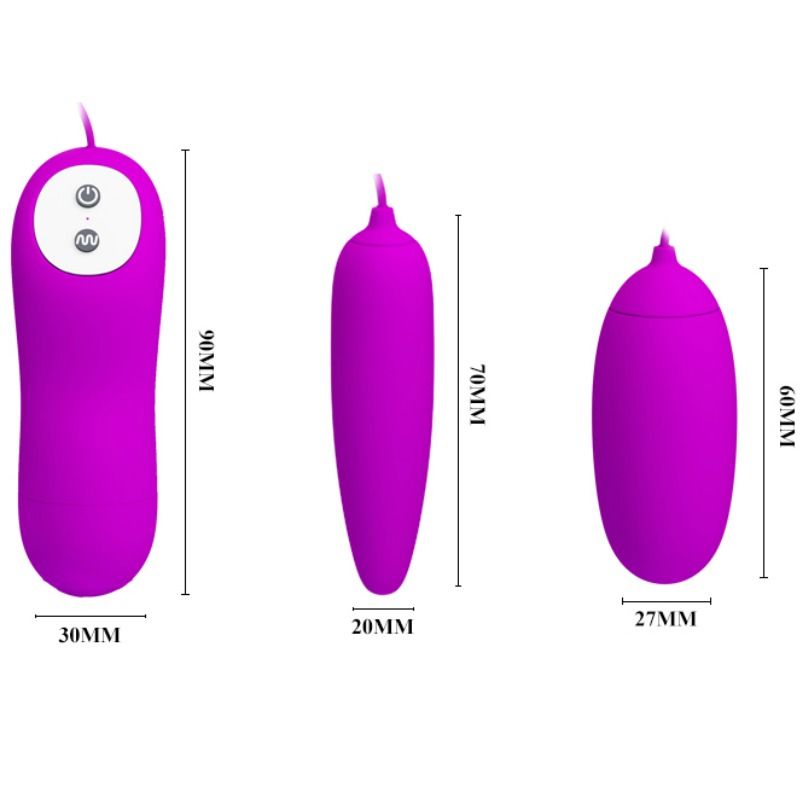 PRETTY LOVE - IRMA HUEVO VIBRADOR DOBLE - Imagen 5