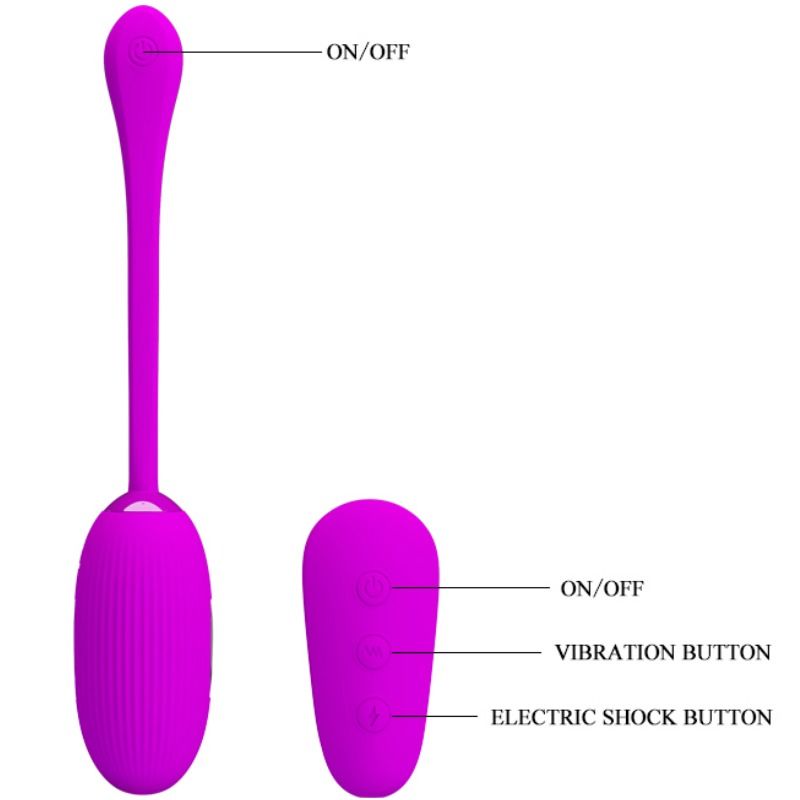 PRETTY LOVE - SHOCK FUN HUEVO VIBRADOR Y ELECTROSHOCK - Imagen 4
