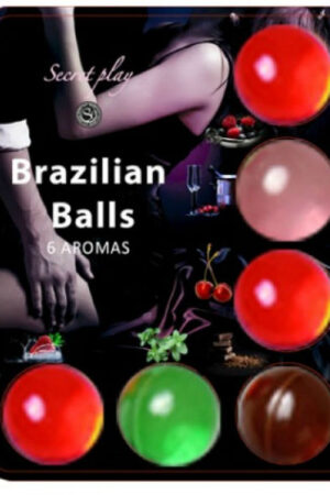 SECRETPLAY - 6 HOT BALLS LUBRICANTE CON AROMA DE FRUTAS