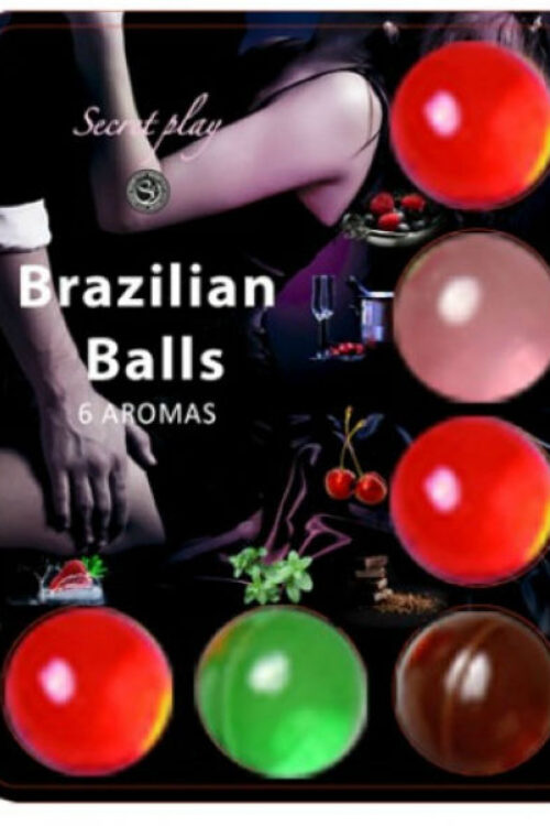 SECRETPLAY – 6 HOT BALLS LUBRICANTE CON AROMA DE FRUTAS
