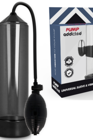 PUMP ADDICTED - BOMBA ERECCIÓN RX3 NEGRO CON VIBRADOR