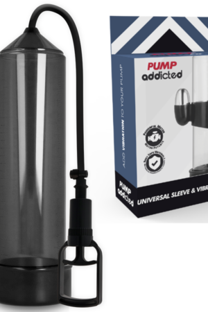PUMP ADDICTED - BOMBA ERECCIÓN RX7 NEGRO CON VIBRADOR