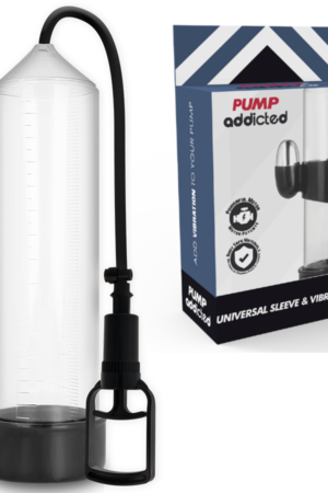 PUMP ADDICTED - BOMBA ERECCIÓN RX7 TRANSPARENTE CON VIBRADOR