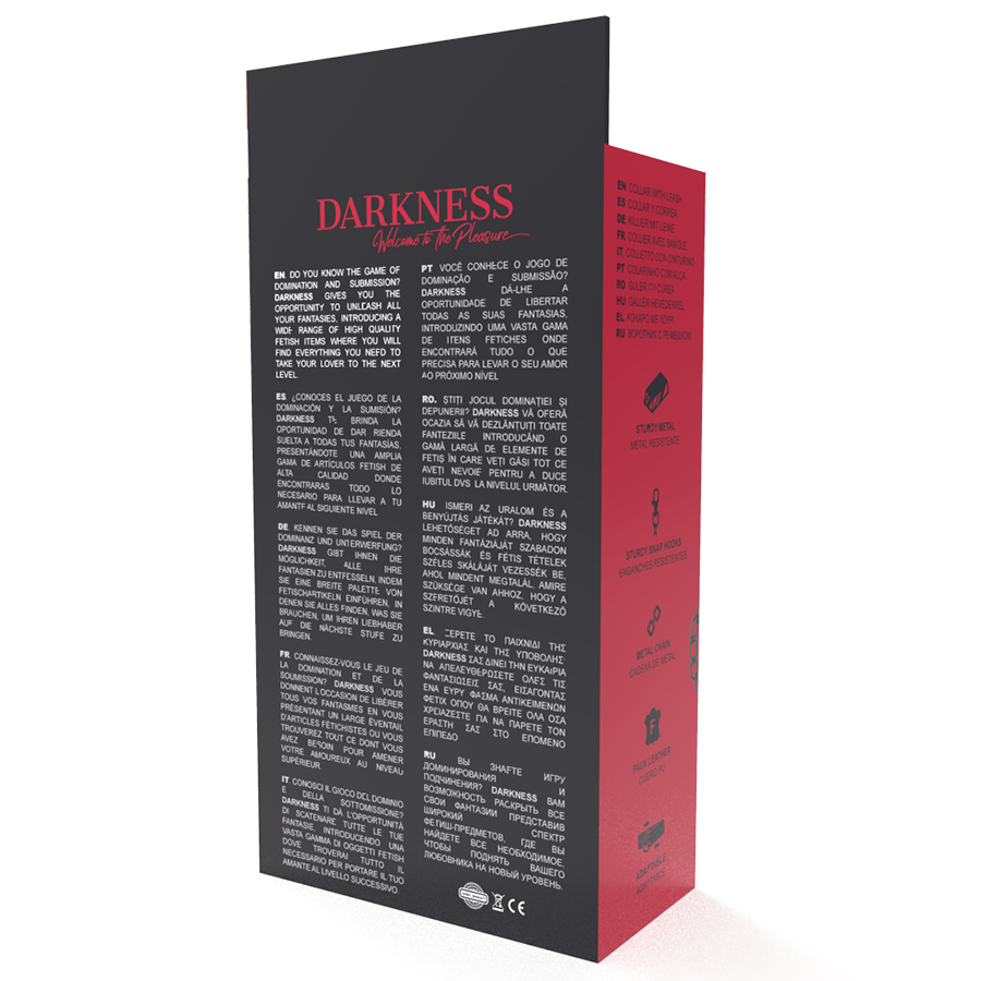 DARKNESS - COLLAR CON CADENA NEGRO - Imagen 4