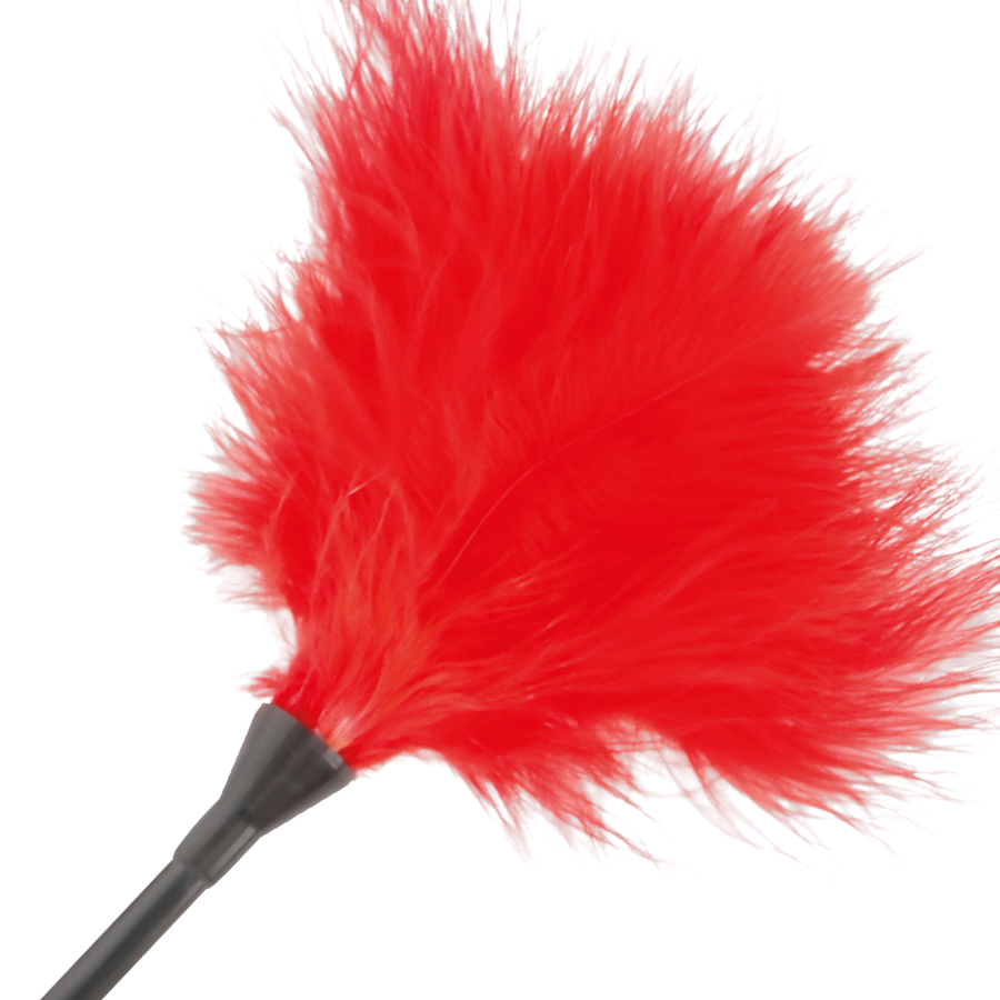 DARKNESS - PLUMA ESTIMULADORA ROJO 42CM - Imagen 2