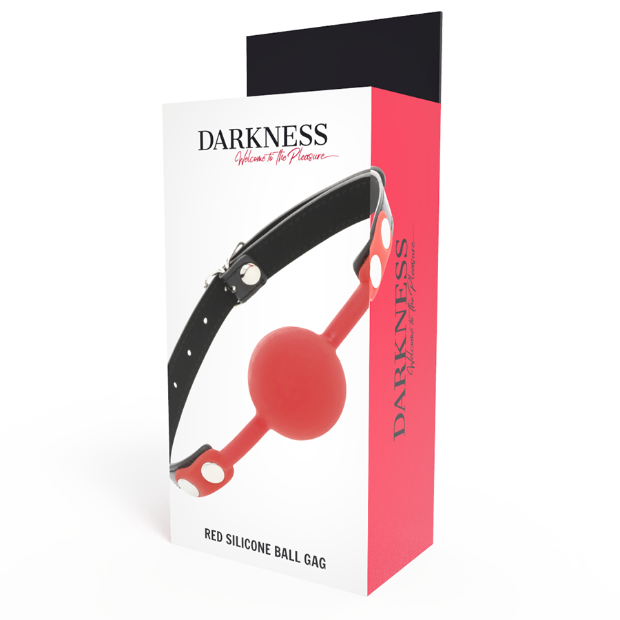 DARKNESS - MORDAZA SILICONA ROJO - Imagen 5