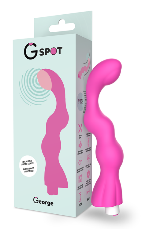G-SPOT – GEORGE VIBRADOR PUNTO G ROSA CHICLE