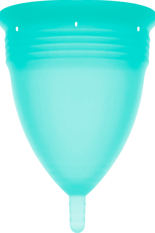 STERCUP – COPA MENSTRUAL FDA SILICONA AQUAMARINA – TALLA S