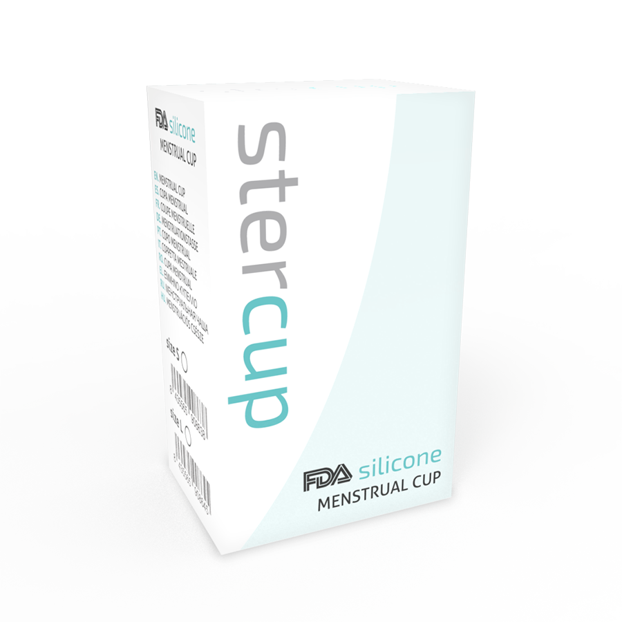 STERCUP - COPA MENSTRUAL FDA SILICONA AQUAMARINA - TALLA S - Imagen 2