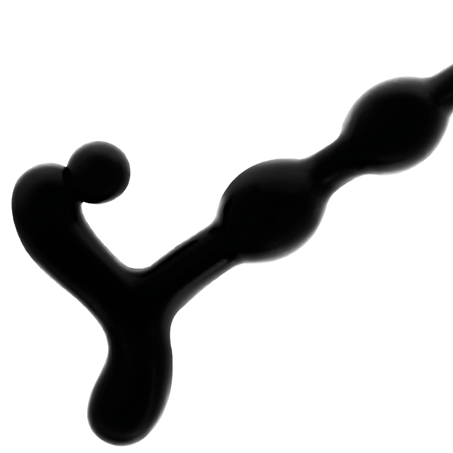 ADDICTED TOYS - BOLAS ANALES 22 CM NEGRO - Imagen 3