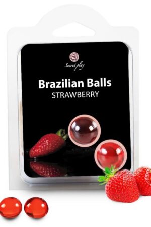 SECRETPLAY - BRAZILIAN BALLS FRESAS SET 2 BOLAS