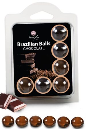 SECRETPLAY - SET 6 BRAZILIANS BALLS CHOCOLATE