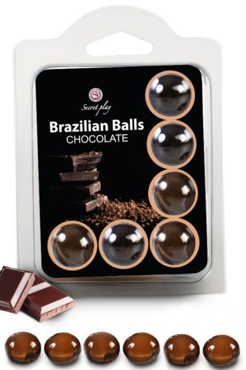 SECRETPLAY – SET 6 BRAZILIANS BALLS CHOCOLATE