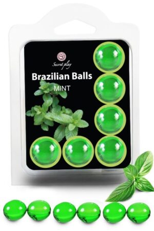 SECRETPLAY - SET 6 BRAZILIANS BALLS MENTA
