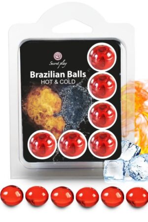 SECRETPLAY - SET 6 BRAZILIAN BALLS EFECTO FRIO Y CALOR