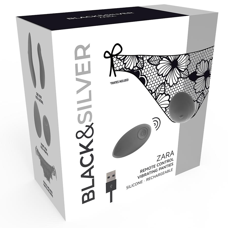 BLACK&SILVER - ZARA ESTIMULADOR CONTROL REMOTO CON PANTY GRATIS - Imagen 2