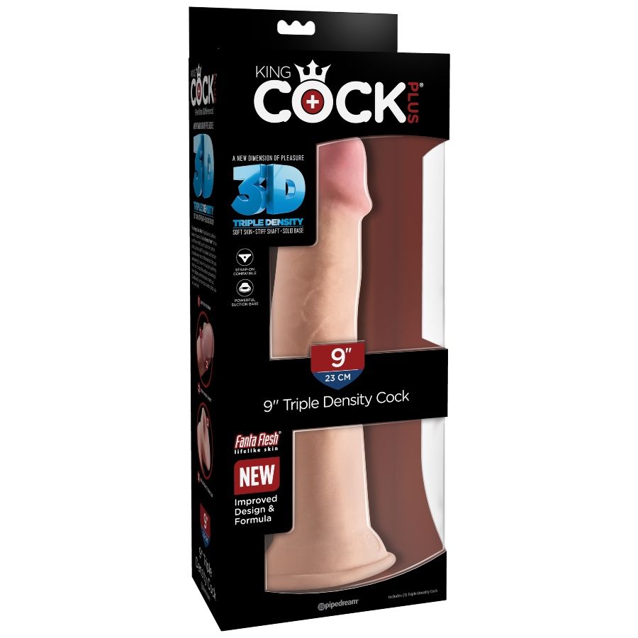KING COCK - DILDO TRIPLE DENSIDAD 23 CM - Imagen 6
