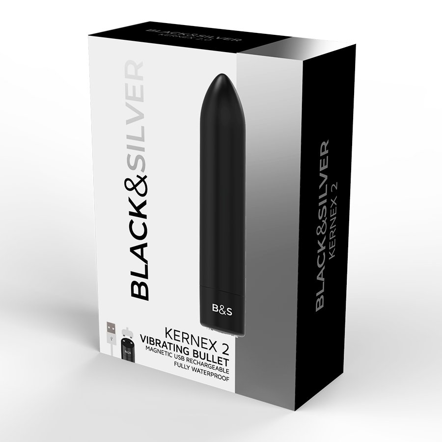 BLACK&SILVER - BALA MAGNETICA VIBRADORA KERNEX 2 NEGRO - Imagen 5