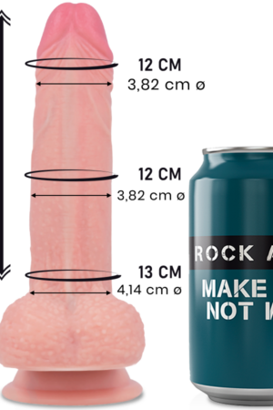 ROCKARMY - MUSTANG DILDO REALÍSTICO LIQUID SILICONE 18 CM -O- 4.14 CM