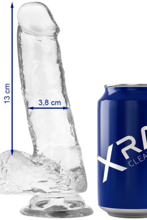X RAY - CLEAR DILDO REALISTA TRANSPARENTE 18.5 CM -O- 3.8 CM