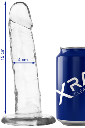 X RAY - CLEAR DILDO TRANSPARENTE 18 CM -O- 4 CM