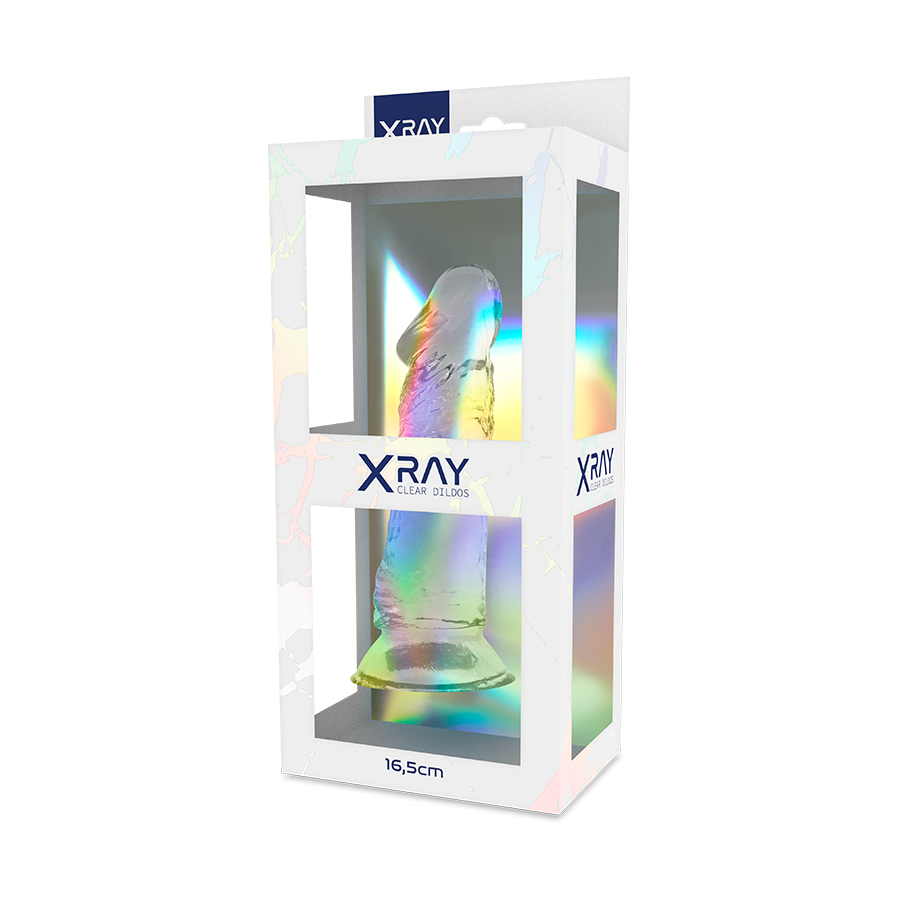 XRAY CLEAR DILDO TRANSPARENTE 16.5CM X 4CM - Imagen 3