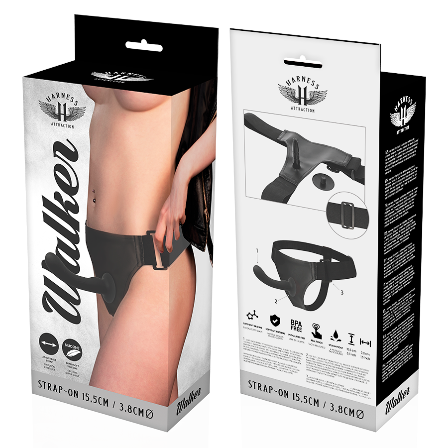 HARNESS ATTRACTION - ARNÉS SILICONA WALKER G-SPOT 15.5 CM -O- 3.8 CM - Imagen 3